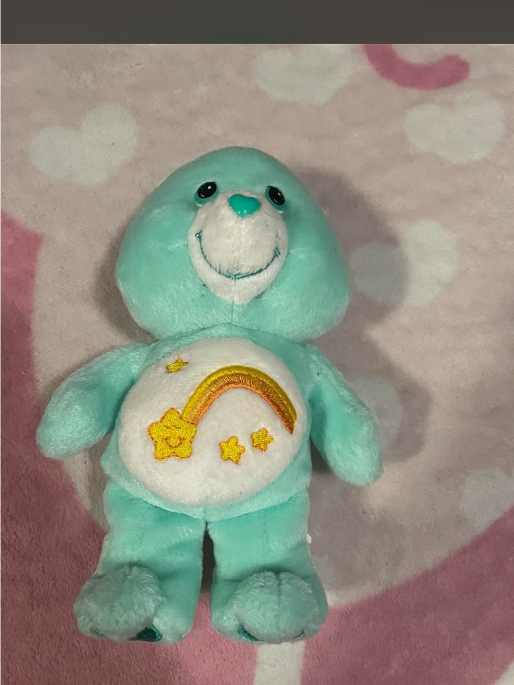 Care Bears Teal Rainbow Star Belly Plush